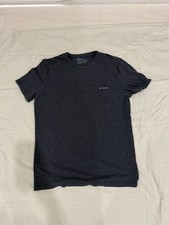 Columbia Men's Blue Logo Cotton Knit T-Shirt Crew Neck Short Sleeve L    #014 picture