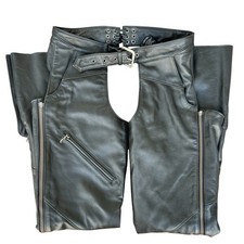 Harley-Davidson Women's Deluxe Leather Motorcycle Riding Chaps Size Small picture