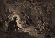 Antique Engraving by Albert Bobbett  Prisoners from the Wyoming Valley picture