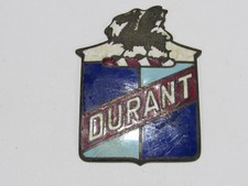 VTG 1922-1926 Durant Radiator Badge Emblem Tag Decal Ornament Gas Oil Enamel Car picture