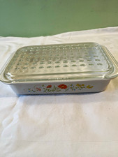CorningWare Wildflower Casserole Dish w/ Pyrex Glass Lid picture