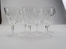 Waterford Crystal Lismore Water Goblets Glasses 6 7/8