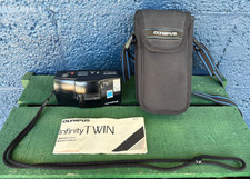 Olympus Infinity Twin 35mm Point-&-Shoot Camera Film & Case Work picture