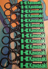 3D PRINT KAWASAKI MOTORSPORTS LOGO KEYCHAIN NOSTALGIA RETRO MOTORCYCLE DIRTBIKE picture