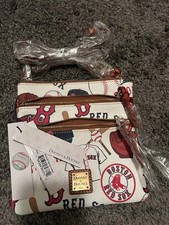 Dooney & Bourke Official MLB Boston Red Sox Bag & Wristlet NWT picture