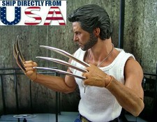 1/6 Wolverine Metal Claw Hands Realistic Hair Fist Steel Talons For 12