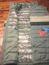 Mens Columbia White Out Omni Heat Thermarador Insulated Vest Brand NEW SZ LARGE  picture