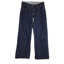 Hollister Low-Rise Baggy Classic Straight Leg Dark Wash Jeans W25 Short picture