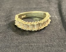 Imperial Gold 14k Basketweave Single Row Band Ring - 3.7 Grams, Size 7.25 picture