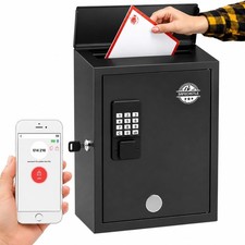 Weather-Resistant Large Capacity Wall-Mounted Metal Mailbox – Smart Drop Post... picture