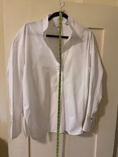 Vince White Cotton  Blouse Stand Collar Size Large picture