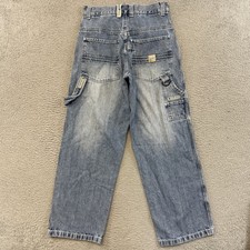 Vintage Paco Jeans Mens 28x30 Blue Baggy Carpenter Denim Loose Fit Y2K Hip Hop picture