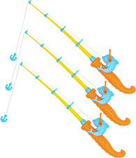 3 Pcs Fishing Rod Pole Pool Toy, Magnetic Fishing Game for Kids Bath Toy picture