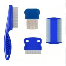 4Pcs Professional Lice Comb Set Fine Tooth Dense Anti-Dandruff Hair Brush Kit picture