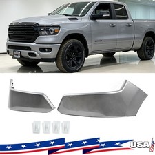 For Dodge Ram 1500 2019-2024 Front Bumper End Cover Panel Billet Silver LH+RH picture