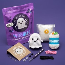 New The Woobles Crochet Kit -  Snooky The Ghost - Glow in Dark Yarn picture