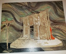 BORIS LEVEN Original HAND SIGNED Art Director's Sketch Film & Theatre Production picture