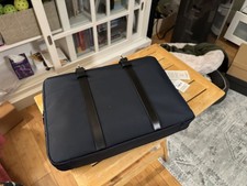 Stuart and Lau The Cary Briefcase - Slim - Navy and Black picture