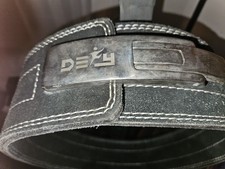 DEFY 10mm XL Weight Power Lifting Leather Lever Belt Black. Set New PRs Today picture