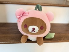 San-X Rilakkuma Pink Cherry Mochi Plush Stuffed Toy 10
