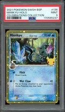 2021 POKEMON SWSH136 MIMIKYU HOLO BLACK STAR PROMO | CELEBRATIONS  PSA 9 picture