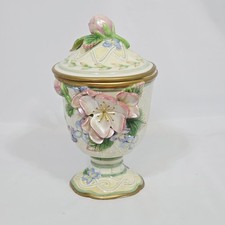 Fitz and Floyd Classics Pedestal Jar Porcelain 8