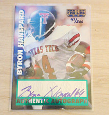 1997 Pro Line Byron Hanspard Auto RC Green Parallel #91/500 Texas Tech picture