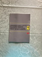 FERRARI SALES AND SERVICE ORGANIZATION BOOKLET ORIGINAL 1986 picture