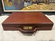 Vintage Hartmann Belting Leather Briefcase Attache Red Wine Burgundy picture