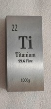 1kg One Kg Kilogram Pure Titanium Bullion Bar 1000g weight sinker plummet ingot picture