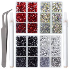 LPBeads 10000pcs Hotfix Rhinestones Flatback Glass Crystal Clear Red AB Crystal picture