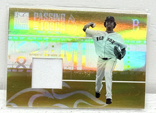 Pedro Martinez 2005 Donruss Playoff Passing the Torch Game Worn Jersey 50/250 picture