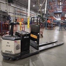 Crown Walkie Rider Electric Pallet Jacks - 6,000-8,000 lbs, 24V, 750 AH Battery picture