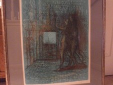 Jean CARZOU Lithograph pencil  Signed ed, 70/175 1969 image 19x25