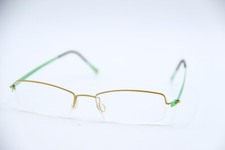 NEW LINDBERG NO. 051/1051 COL. 95 ORANGE GREEN AUTHENTIC FRAME EYEGLASSES 45-15 picture