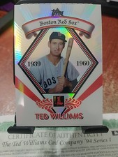 94 Series 1 2009 Topps Ted Williams Certificate Of Authenticity Collector Series picture