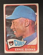 1965 Topps - Ernie Banks #510 VG / VG-EX Chicago Cubs Crease Free picture