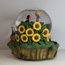 Disney POCAHONTAS & JOHN SMITH Musical Rotating Snow Globe “Colors Of The Wind” picture