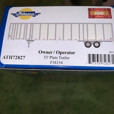 Athearn ATH72827 53' Wabash Plate Trailer - Owner / Operator #F38154 HO Scale picture