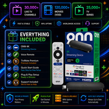 SUPER Streaming Device 4K  Onn Google Black Media Player picture