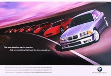 BMW M3 Series Ad Poster 13x19 The Ultimate Driving Machine Best Handling Car art picture
