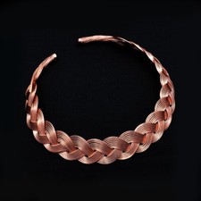 Pure Copper Vintage Handmade Copper Wire Unique Design Necklace Jewelry IN-002 picture