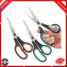 3-Pack Heavy Duty Scissors with Ultra Sharp Blades and Comfort Grip Home 8 picture