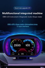 Multifunction Car OBD GPS HUD Digital Speedometer Slope Inclinometer Gauge Dashb picture