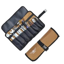1pc Roll-Up Motorcycle Tool Bag - Pocket Oxford Cloth Organizer with Buckles picture