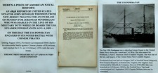 1858 SENATOR RENSHAW NJ USS POWHATAN CHINESE PIRATES BATTLE PENS REPORT DOCUMENT picture