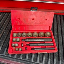Vintage Snap On Tools A157C Heavy Duty Bushing Driver Set PB20 Case Made In USA picture