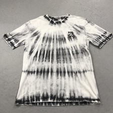 Palace Skateboards Shirt Mens Medium White Black Tie Dye AOP Finger Up Graphic picture