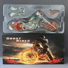 Ghost Rider Flame Motorcycle Chassis Desktop Model Ornament Boxed Figurines Gift picture