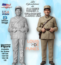 Louis De Funes Saint Tropez UNPAINTED Figure 1/87 1/64 1/43 1/32 1/24 1/18 1/12 picture